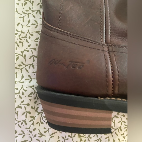 AdTec Men's 11" Ranch Wellington Classic Western Boots Leather Redteak Size 8.5 - Picture 3 of 10